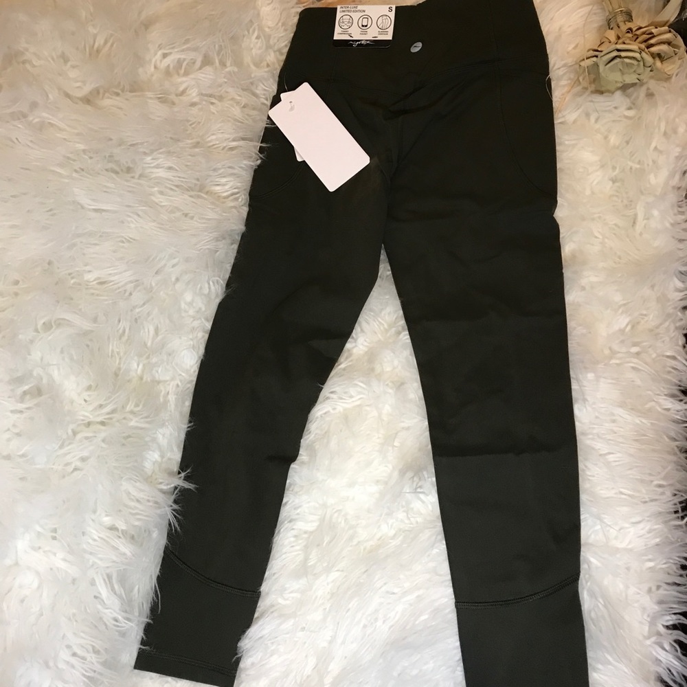 Workout leggings olive grn